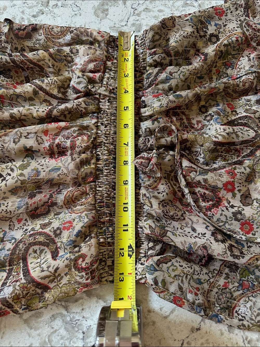 Vince Camuto Multi Paisley Tiered Maxi Dress - Picture 5 of 8